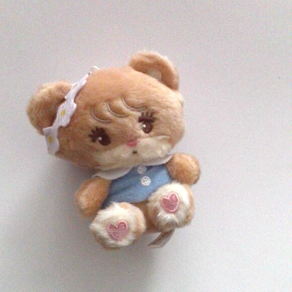 Mikko characters Latte bear plush mascot keychain - Picture 1 of 3
